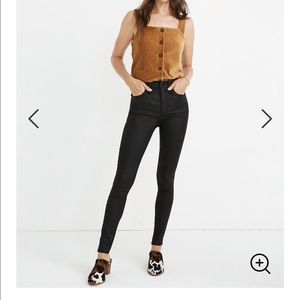 Madewell Black Coated Jeans